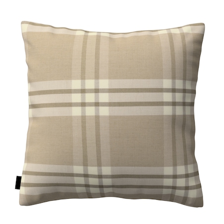 Poszewka Kinga na poduszkę 60x60 krata beżowa