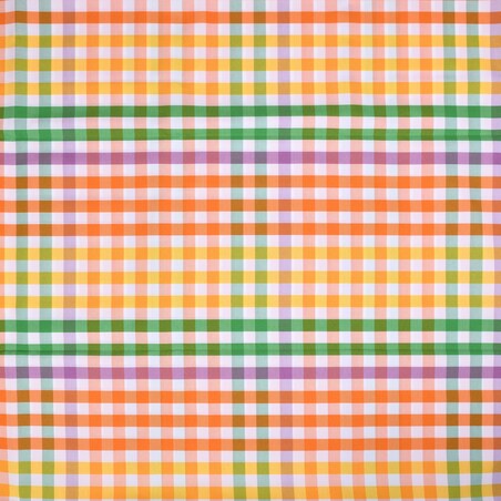 Bieżnik w drobną kratę Rainbow Gingham – 50 × 220 cm