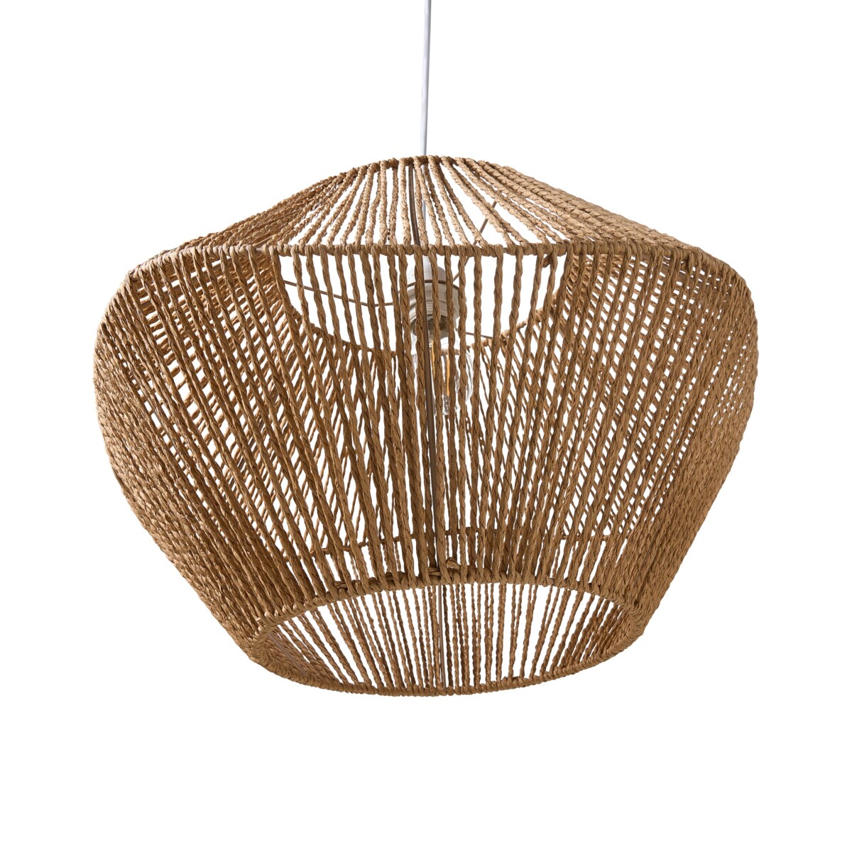 Lampa wisząca YAMBOU Papierowa plecionka Naturalny