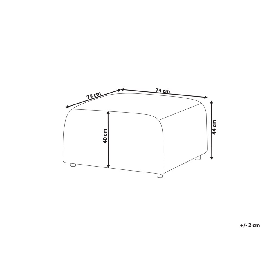 Otomana boucle beżowa FALSTERBO