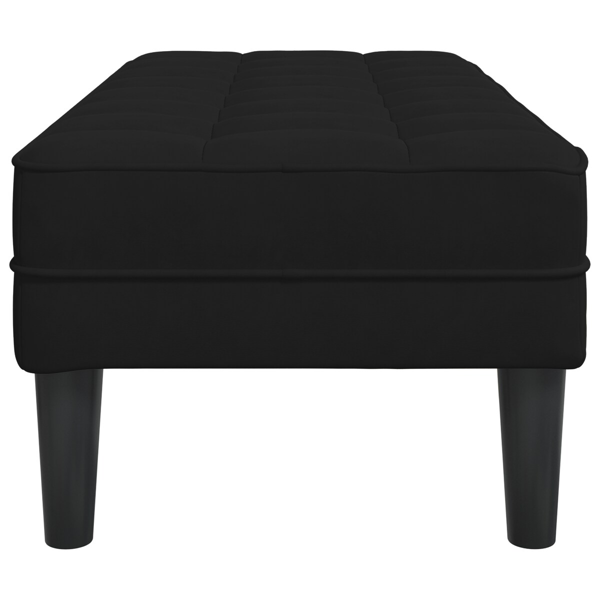 vidaXL ławka Czarna 113x57x39 cm Welur