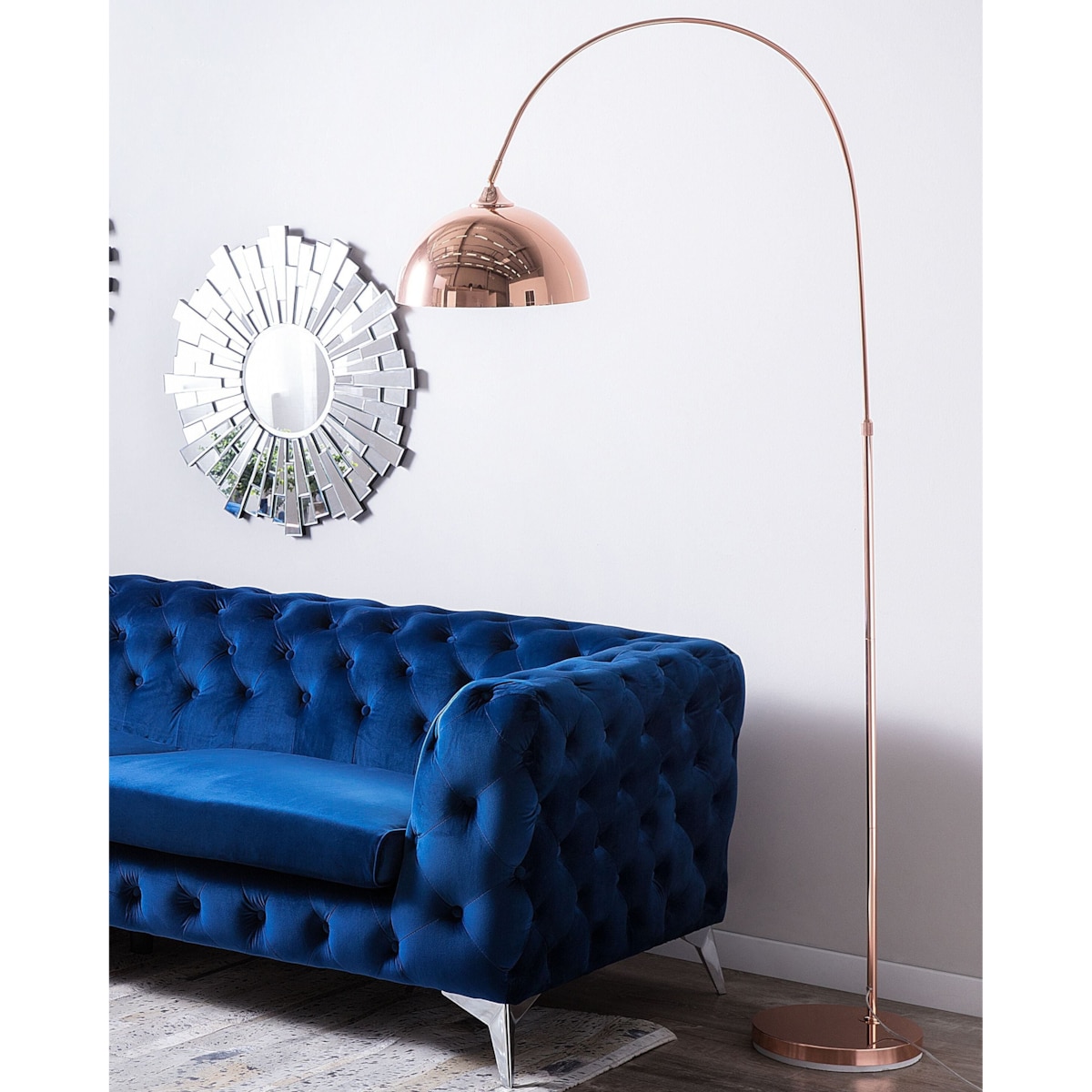 Lampa podłogowa CANDELLA Metal Miedziany