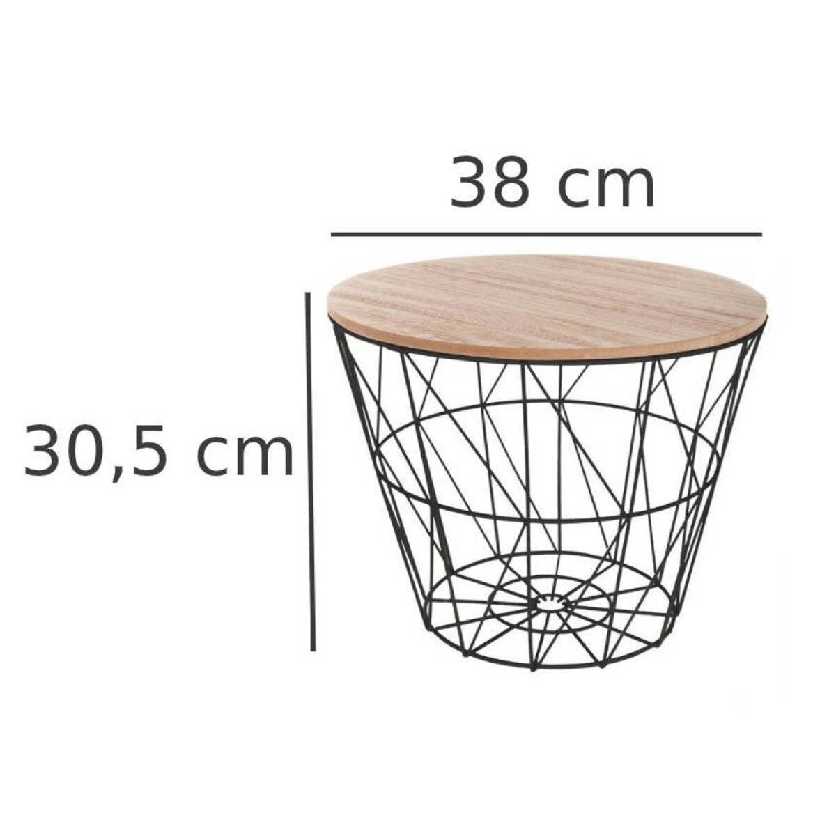 Stolik kawowy z ażurową konstrukcją