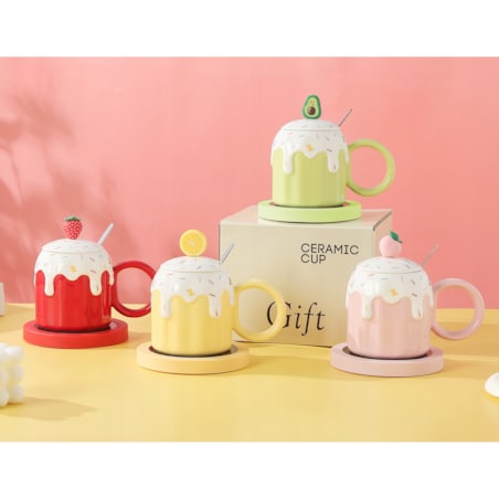 ZESTAW KUBEK Z PODGRZEWACZEM + Łyżka + Kabel USB PREZENT KUBEK ŚWIĄTECZNY