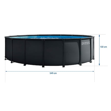 Basen stelażowy ogrodowy Intex 26330ND-6W1 okrągły 549x132cm pompa + piasek drabinka model 2026