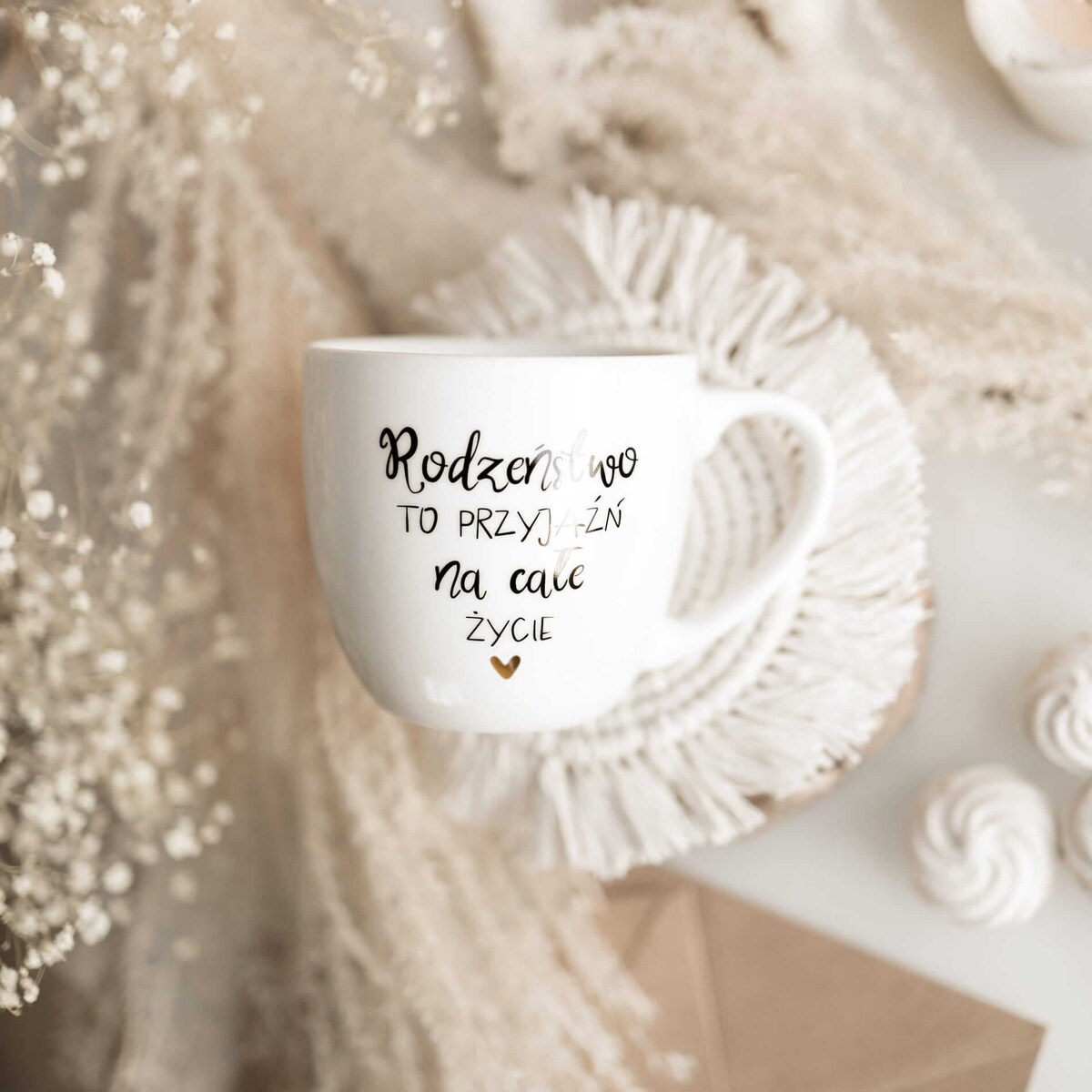 Kubek 300 ml - Rodzeństwo to przyjaźń na całe życie - ZŁOTE SERCE