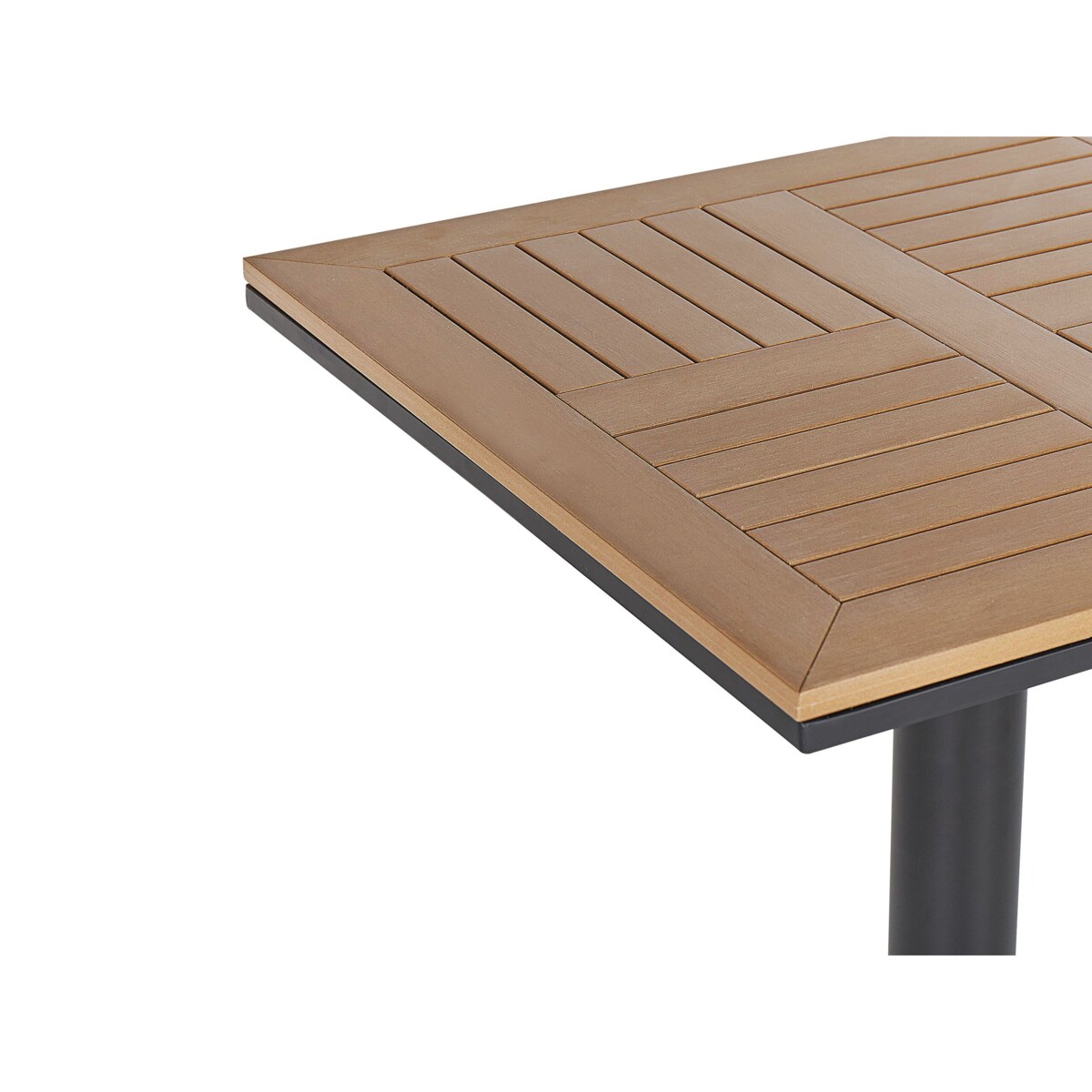 Stolik ogrodowy 60 x 60 cm jasne drewno PALMI