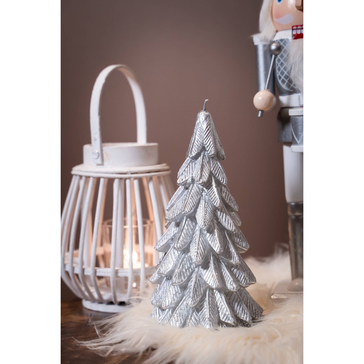 Bambusowy lampion Ilvie, 16 cm, tealight