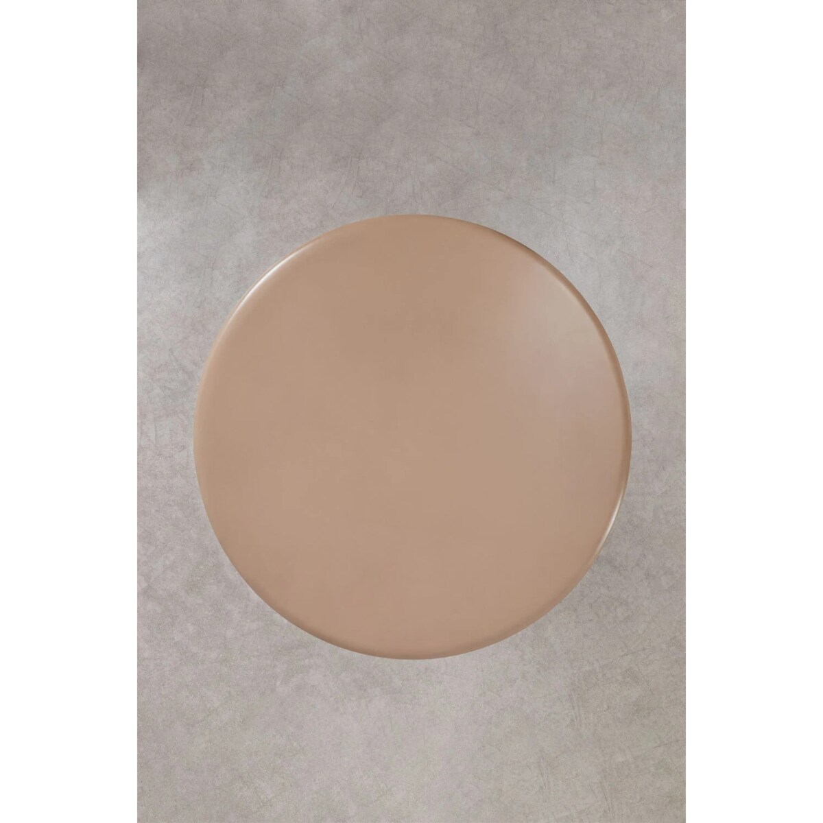 Okrągły stół do jadalni z cementu Namara camelowy Ø120 cm