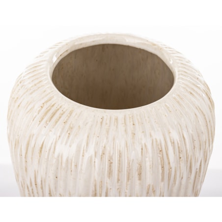 Osłonka wazon ceramiczny 24,5x16x16 cm FIBI-3 biały
