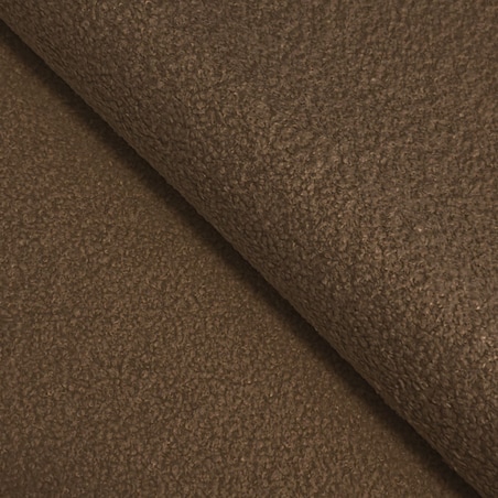 Narożnik z funkcją spania ALOO, lewostronny, tkanina boucle-brązowa