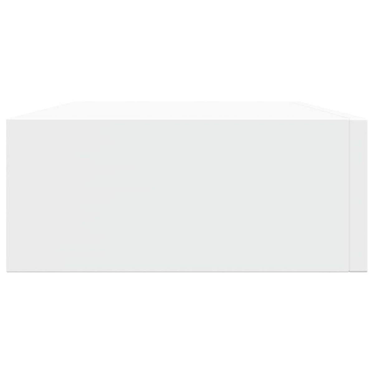 vidaXL Półka ścienna z szufladą, biała, 40 x 23,5 x 10 cm, MDF