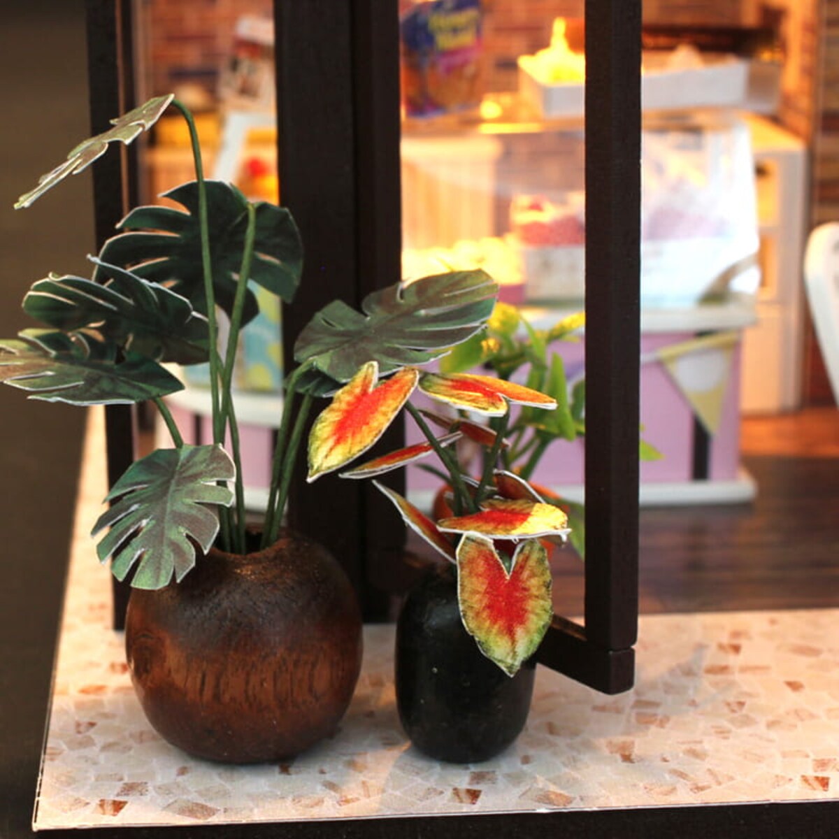 Miniaturowy domek - Kawa o poranku