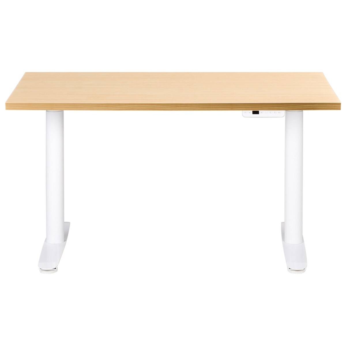 Biurko regulowane elektrycznie DESTINAS Jasny brąz/ biały 120 cm 60 cm