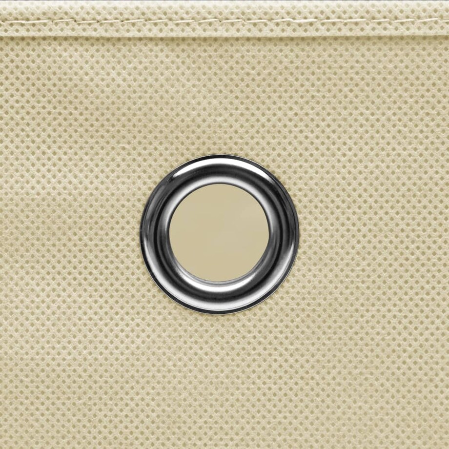 vidaXL Pudełka z włókniny, 4 szt. 28x28x28 cm, kremowe