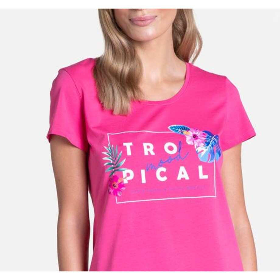 Piżama Tropicana 38905-43X Różowa Różowy, M