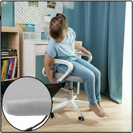 Krzesło biurowe fotel obrotowy Z30 regulowany ergonomiczny młodzieżowy