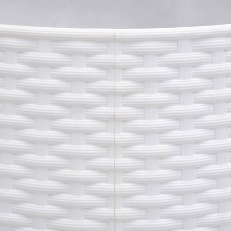 vidaXL Osłona pod choinkę, biała, Ø56x23 cm, plastikowa