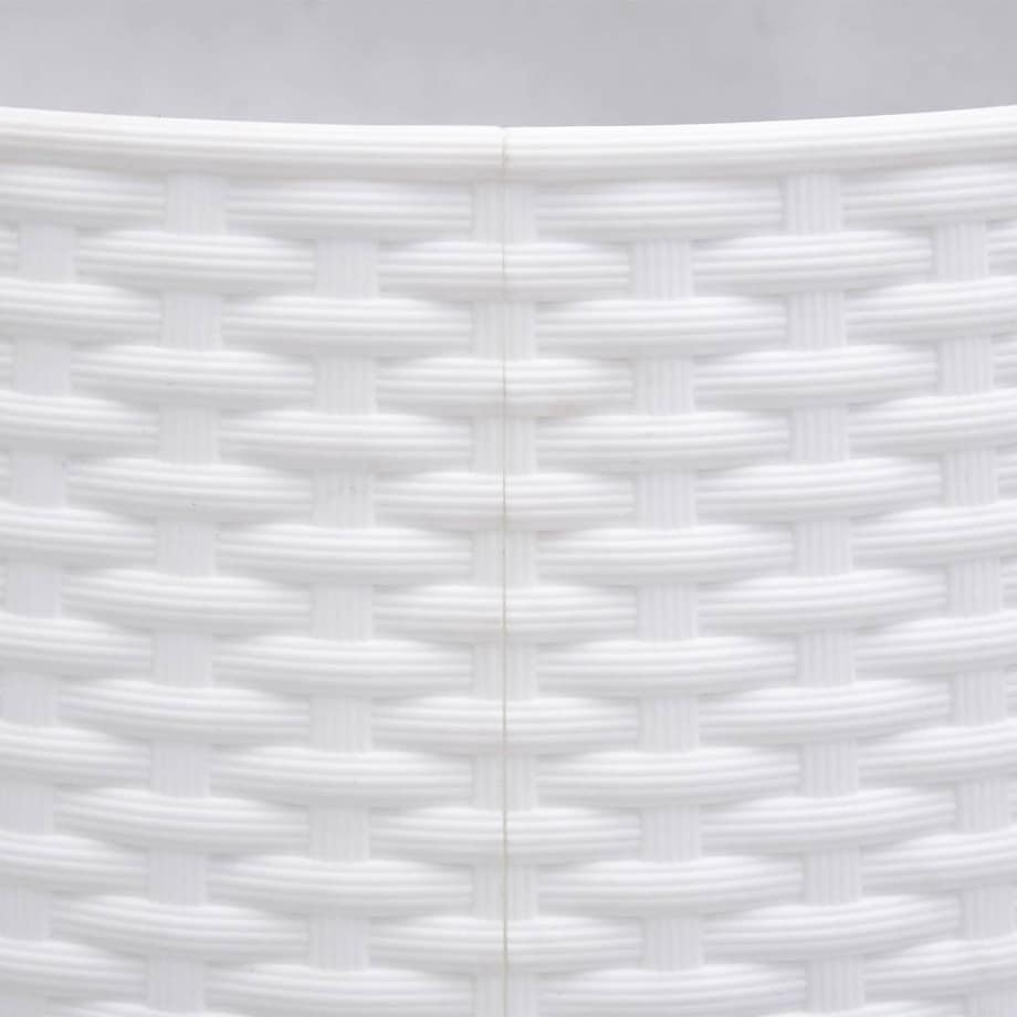 vidaXL Osłona pod choinkę, biała, Ø56x23 cm, plastikowa