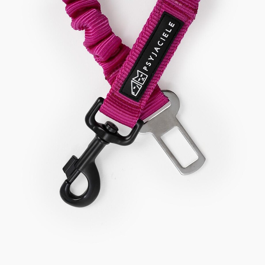 Pasy samochodowe z amortyzarotem "Pink AF" - Rodzaj: Mały karabinek