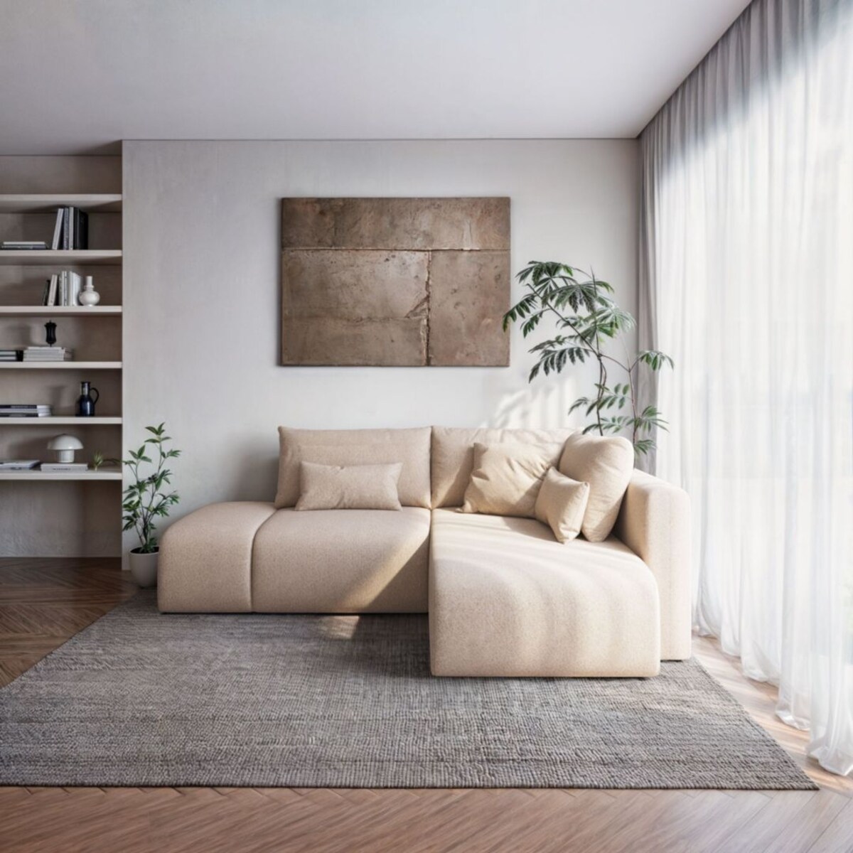 Lumine Sofa narożna - beżowa