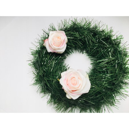 SZTUCZNE KWIATY DO BUKIETU wiązanki stroika RÓŻA biało różowa 6 szt ładna