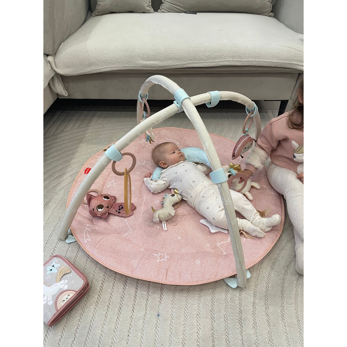 Gimnastyka/mata edukacyjna z pałąkami - Kraina Jednorożca