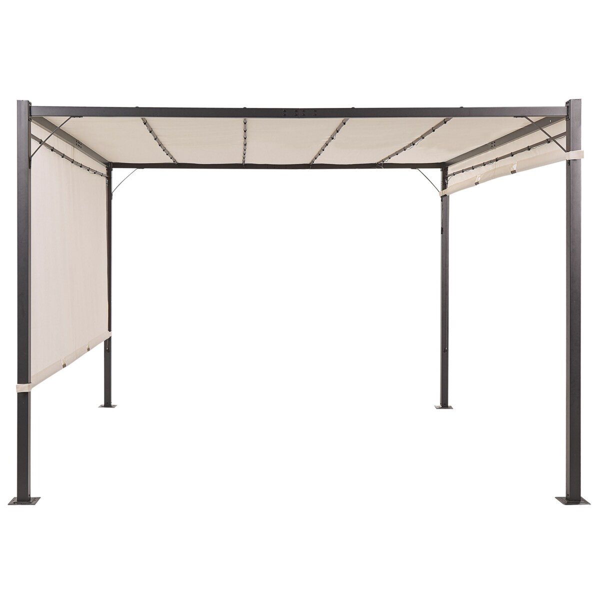 Pawilon ogrodowy LED 310 x 310 cm beżowy PARGA