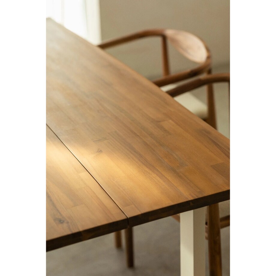 Stół prostokątny na metalowej podstawie 180x90 cm Maupi