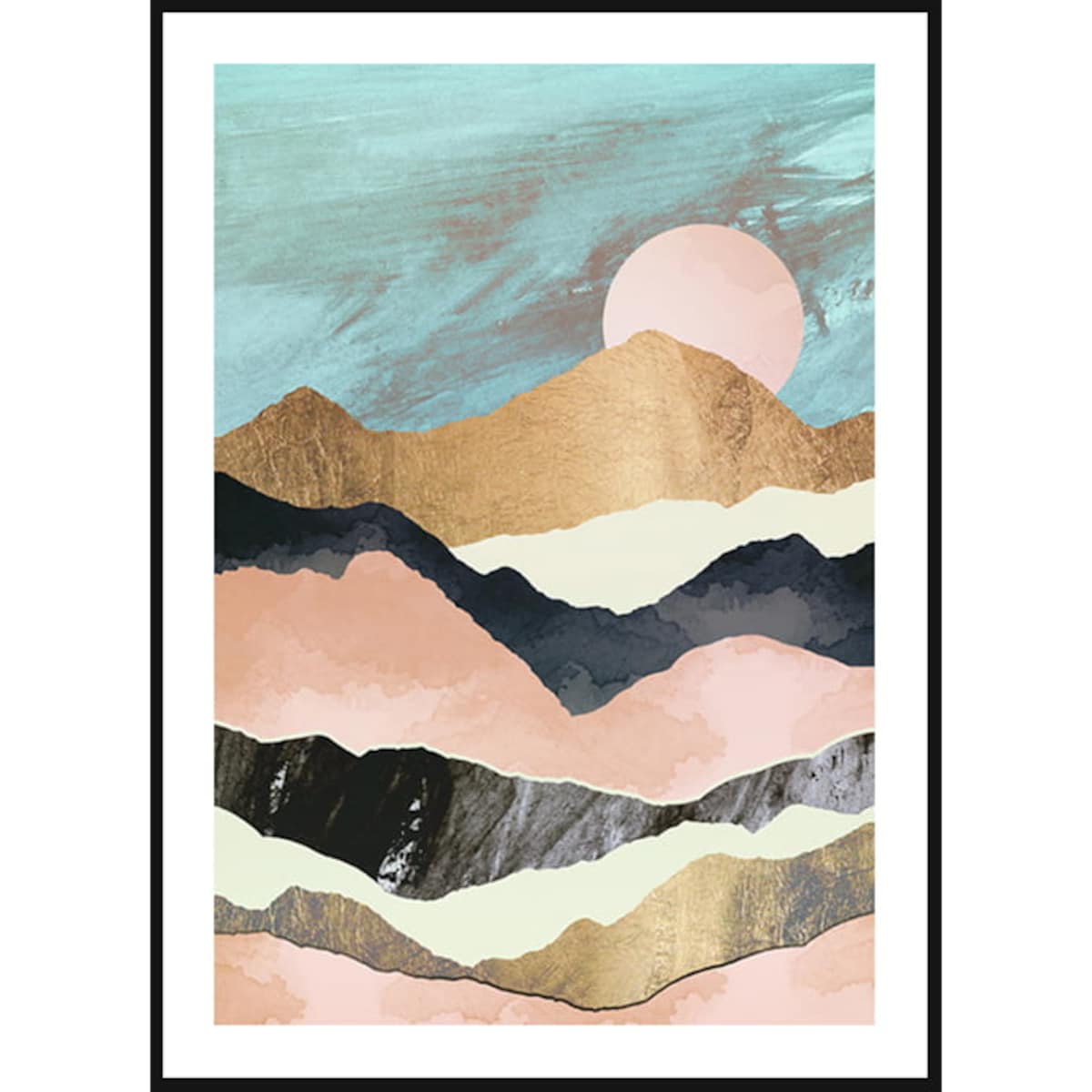 Poster Story, Plakat, Obraz - Abstrakcyjne Góry No1, wymiary 50 x 70 cm