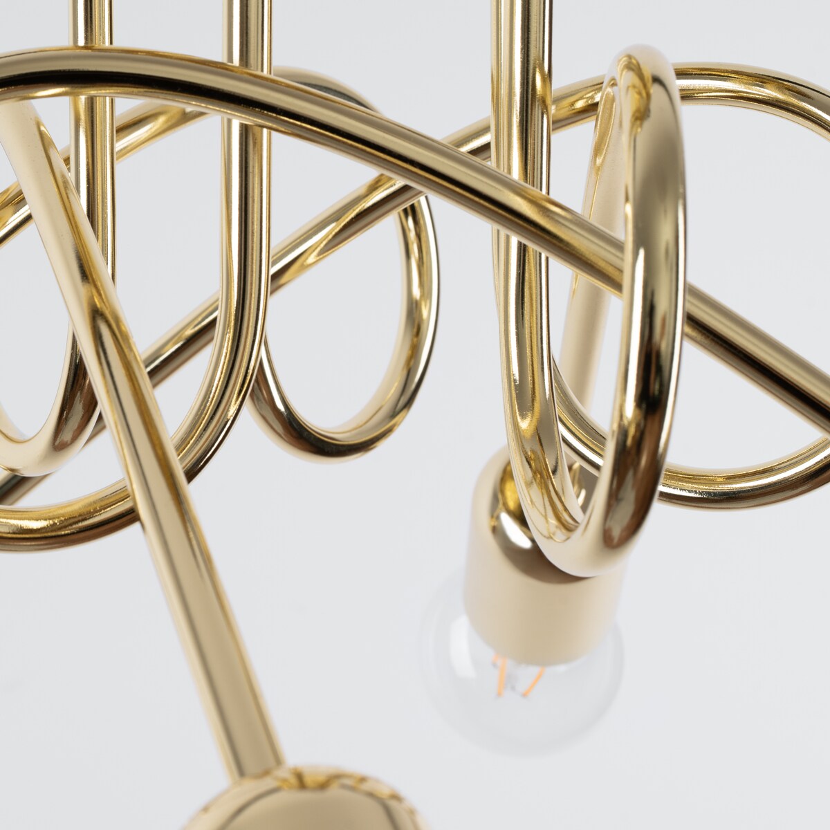 Żyrandol SUPEŁ 5 złoty połysk