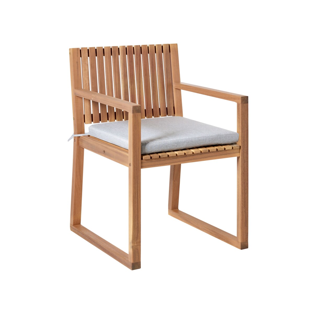 Zestaw ogrodowy dla 8 osób SASSARI PREMIUM z poduszkami Certyfikowane drewno akacjowe Szary