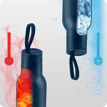 Termos próżniowy turystyczny butelka bidon uchwyt 500ml