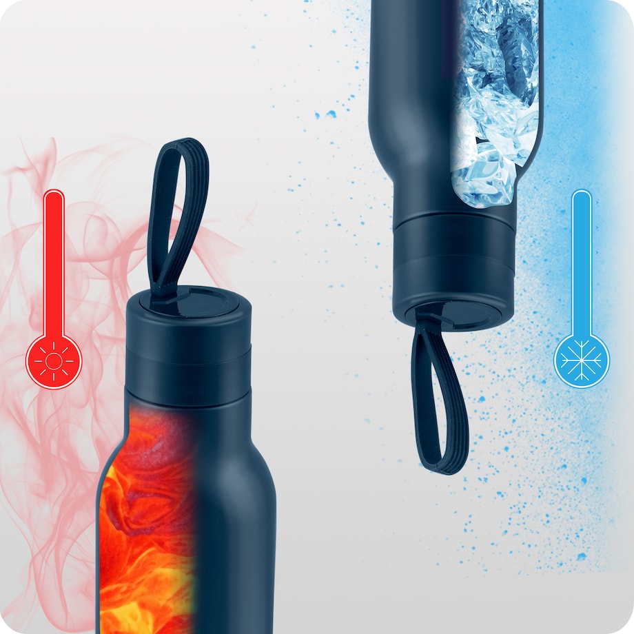 Termos próżniowy turystyczny butelka bidon uchwyt 500ml