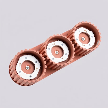 Plafon AURA 3 brzoskwiniowy Gx53