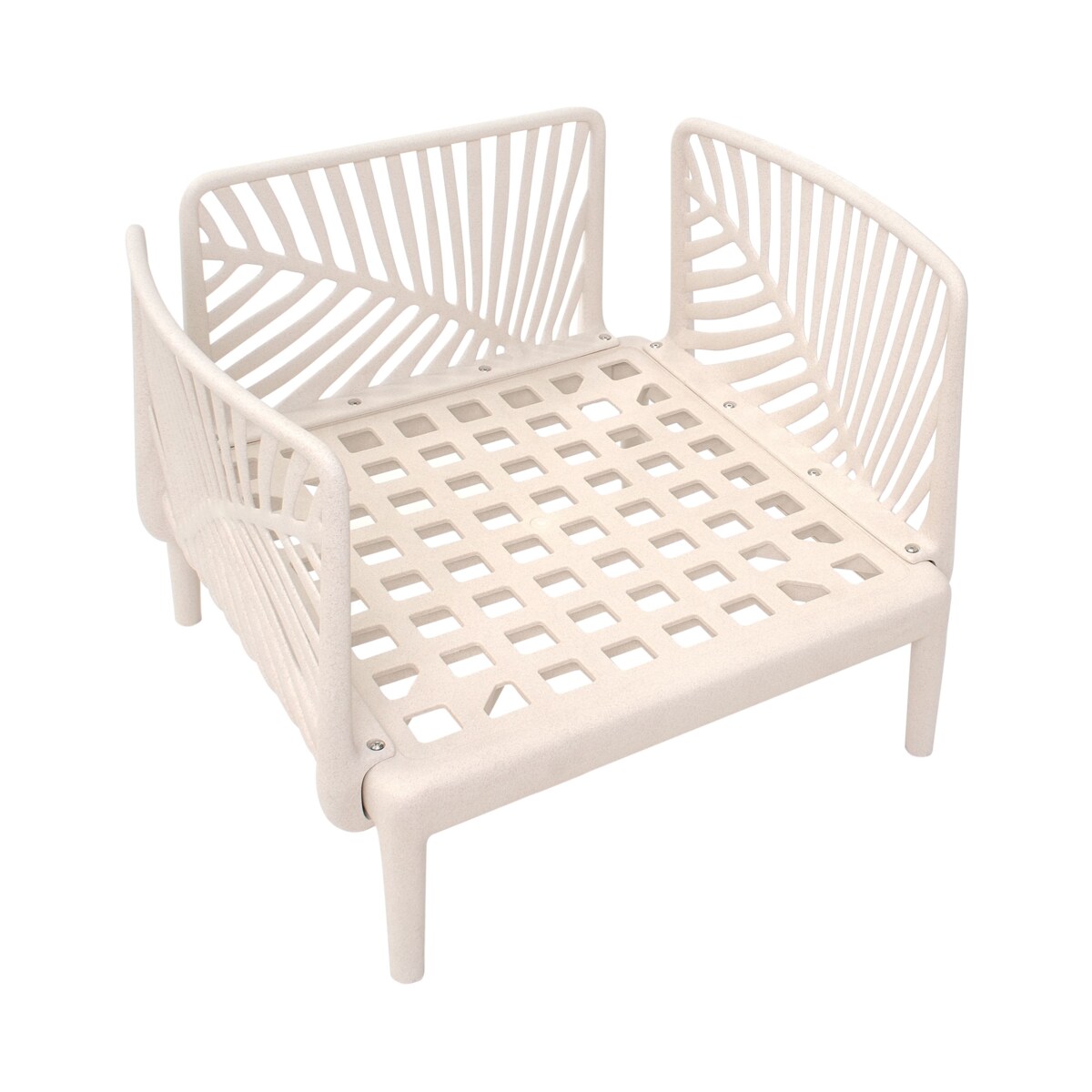 Fotel ogrodowy SATURNIA Jasnobeżowy