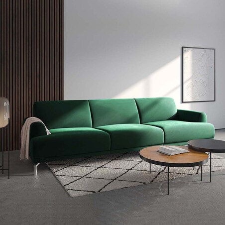 Sofa 3-osobowa Puzo - zielona