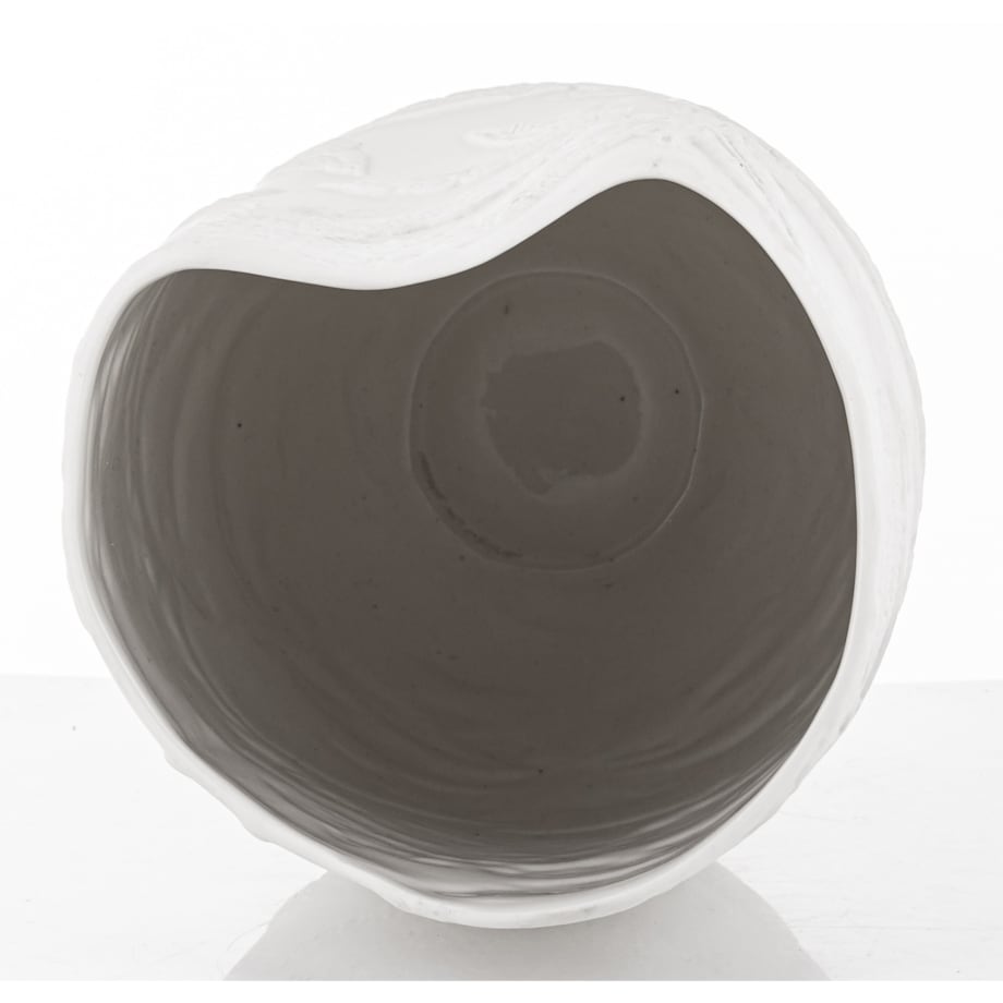 Wazon porcelanowy 36x19x16 cm MELINDA biała