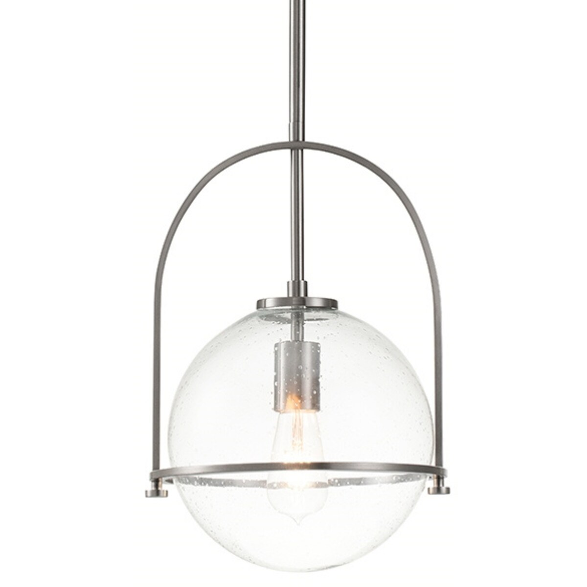 Wisząca lampa QN-SOMERSET-P-C-BN zwis ball kula nikiel