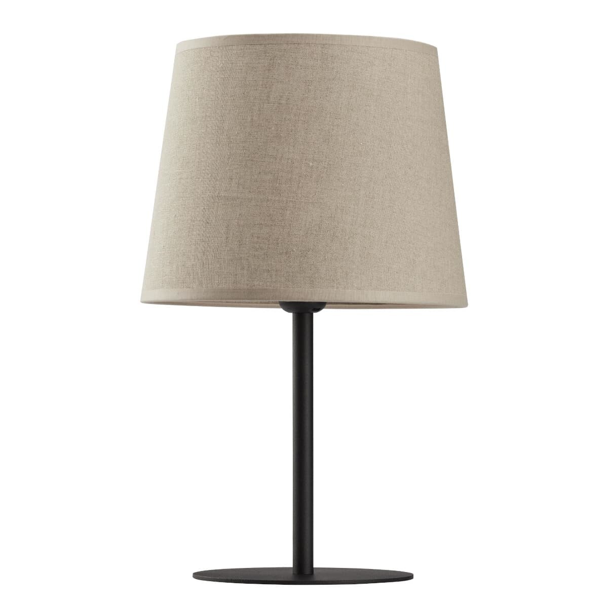 Lampka nocna z tkaninowym abażurem Chicago 5150 TK Lighting szara beżowa