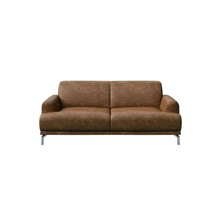 Sofa 2-osobowa Puzo - brązowa vintage