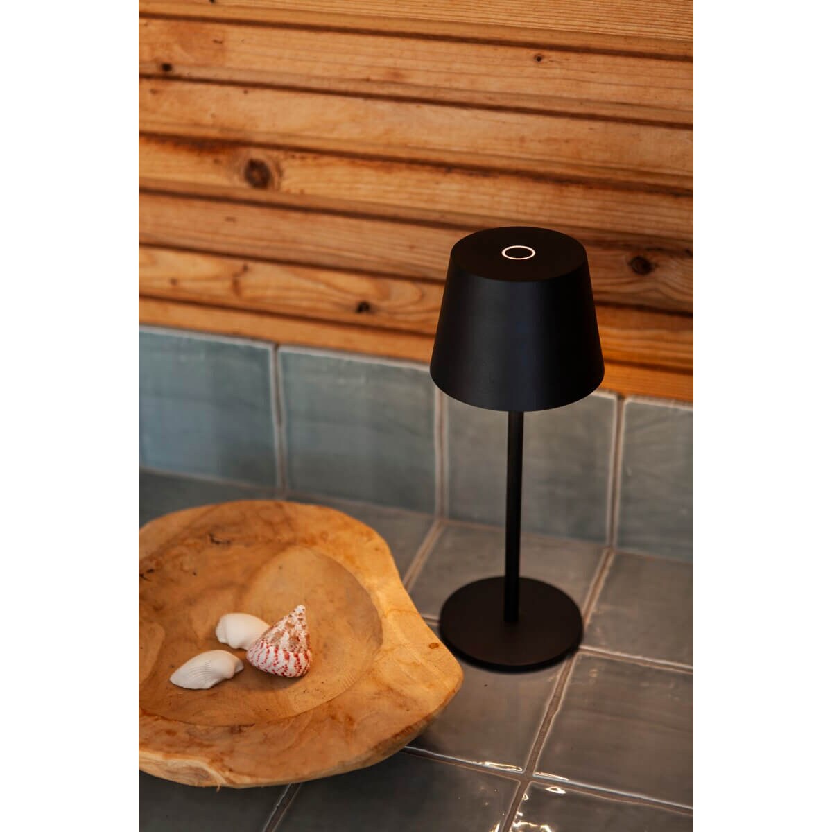 Regulowana lampka stojąca Roble 8500601012 Lutec IP54 LED 1,1W 3000K czarny