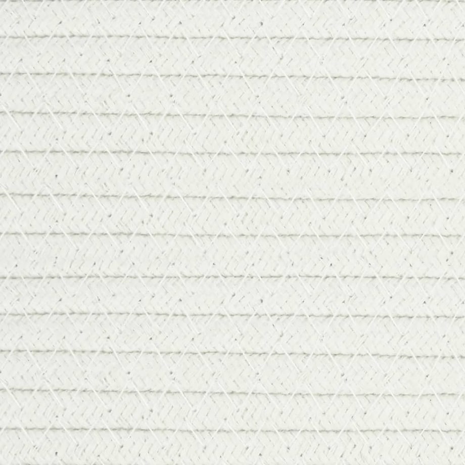 vidaXL Kosz do przechowywania, brązowo-biały, Ø40x25 cm, bawełna