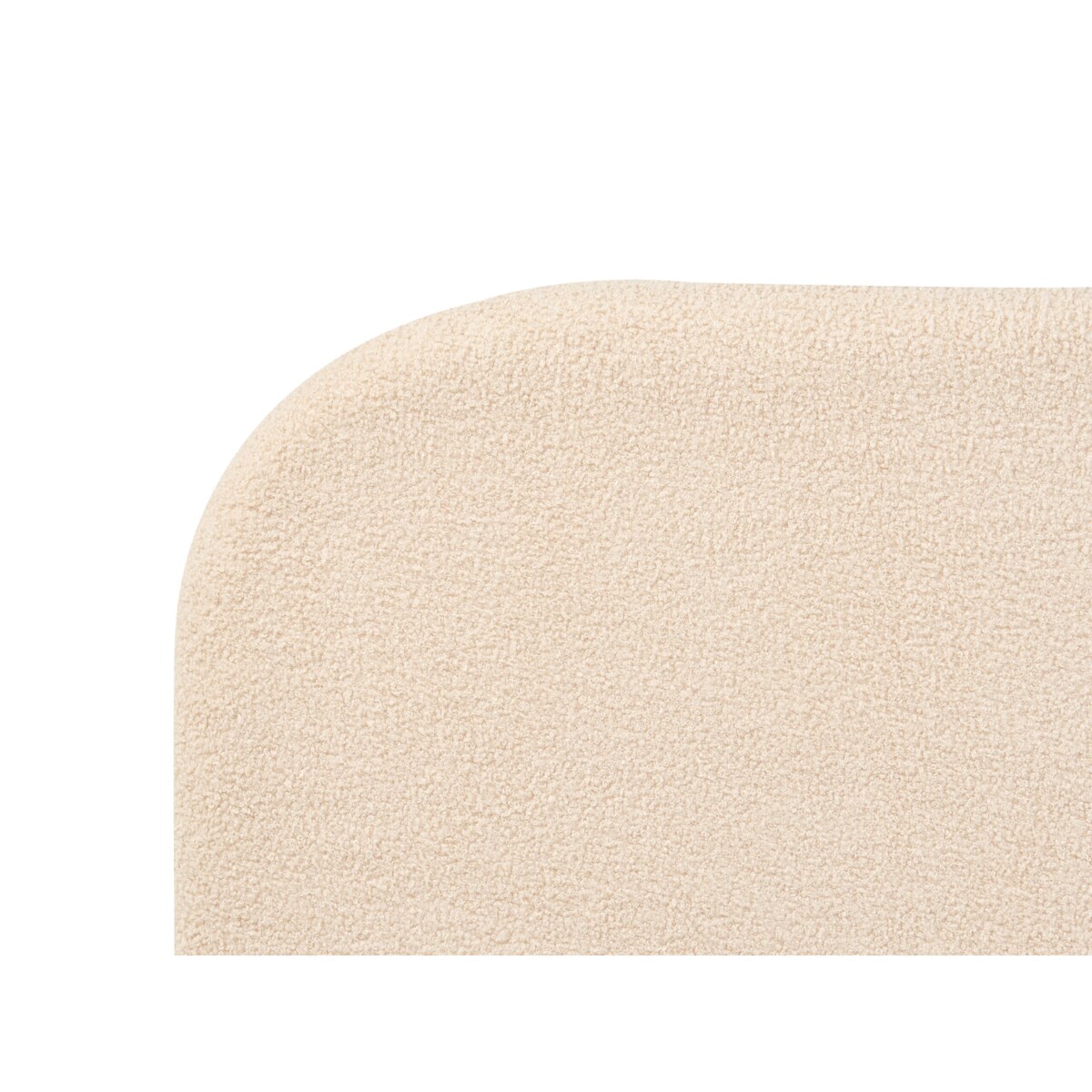 Łóżko boucle 180 x 200 cm beżowe FLAYAT