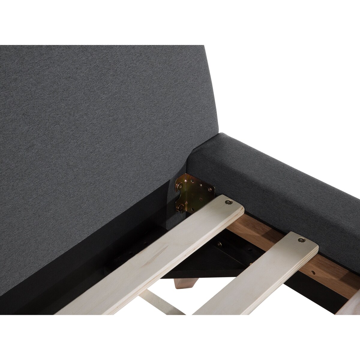 Łóżko tapicerowane 180 x 200 cm szare VIENNE