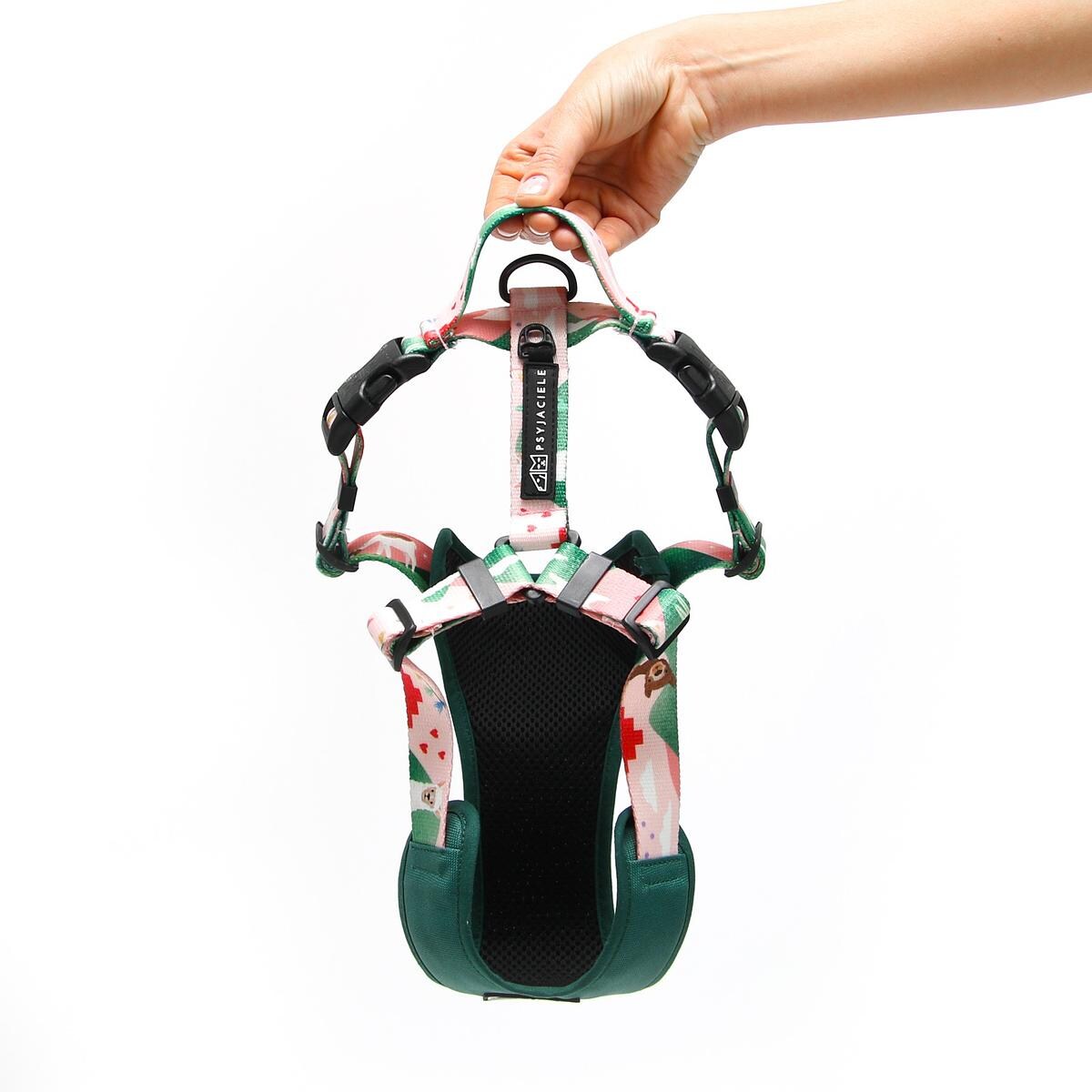 Szelki bezuciskowe dla psa lub kota "Więcej niż jedno zwierzę" - Szerokość taśmy: 15mm, Rozmiar: XXS