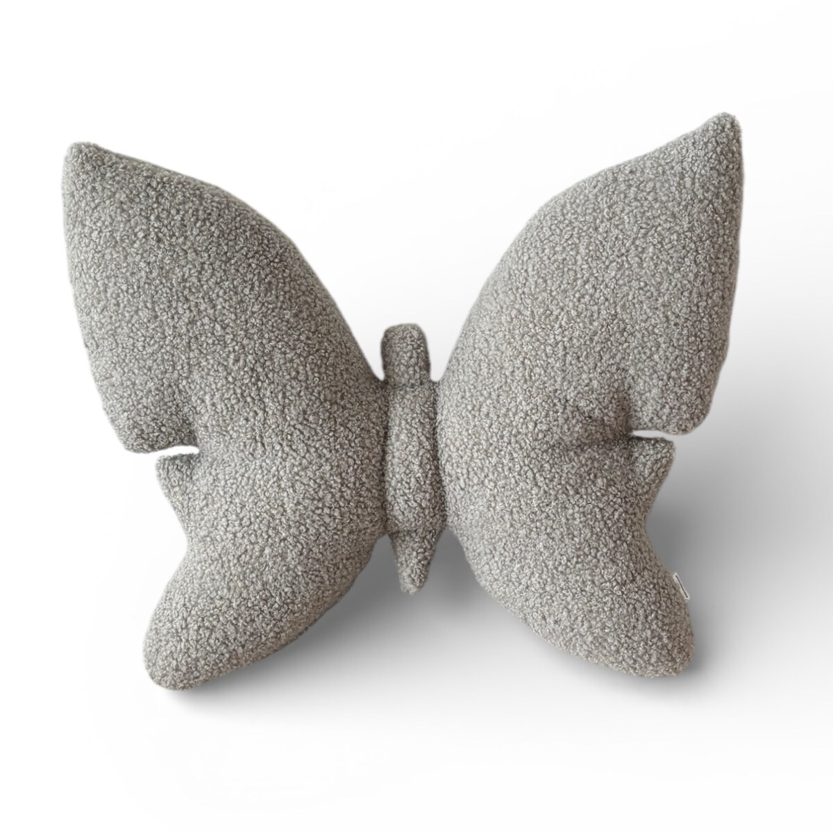 Poduszka dekoracyjna Motyl szara boucle
