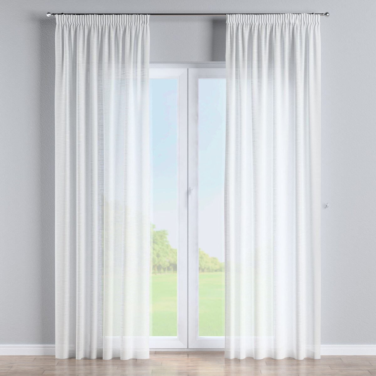 Zasłona na taśmie marszczącej 1 szt. 130x245 prześwitujący ecru