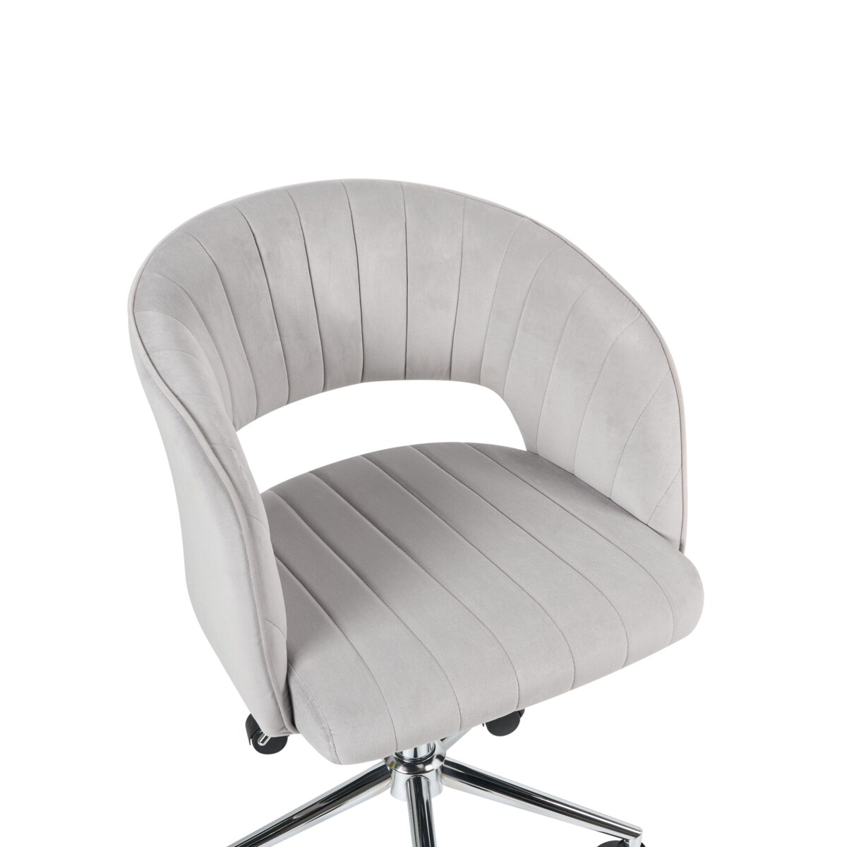 Krzesło biurowe Obrotowy KATONAH Welur Jasnoszary