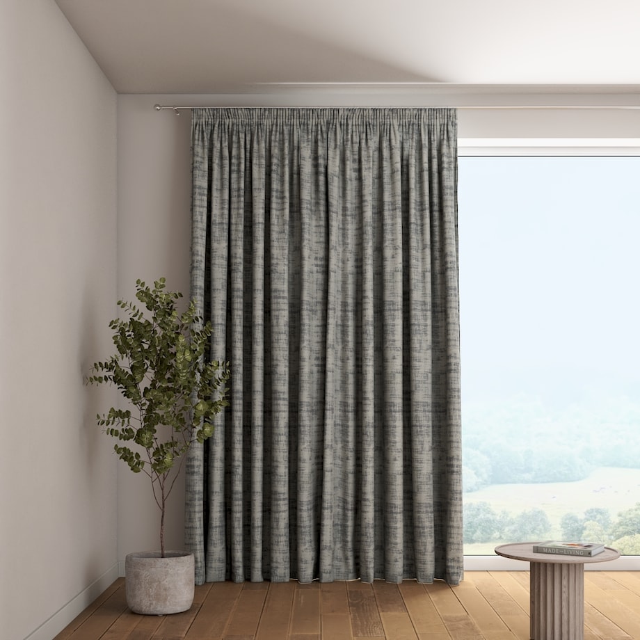 Zasłona na taśmie marszczącej 1 szt. 130x260 szary beton